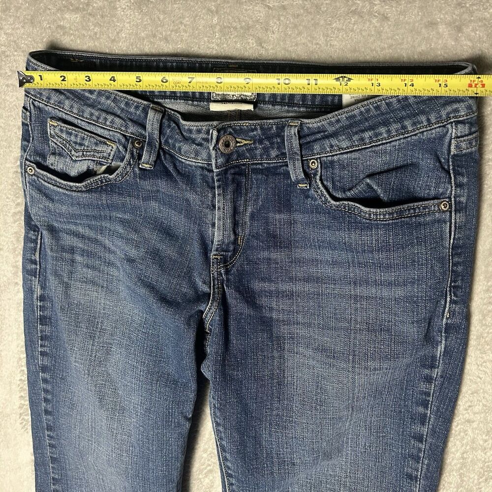 Y2K Women’s Levi’s Low Boot Cut 545 Dark Denim Jeans 2000S Western Size 10  - Picture 6 of 13